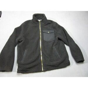 Pendleton Jacket Mens XL Black Lined River Rock Sherpa Hi Pile Fleece Outdoor